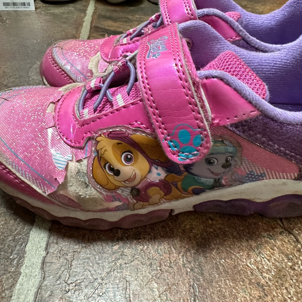 Pink Kids Shoes with Cartoon Design